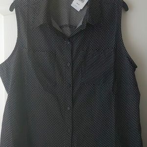 Black Poka Dot Blouse